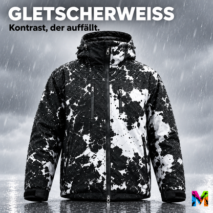 Regenjacke, die bei Nässe Farbe zeigt